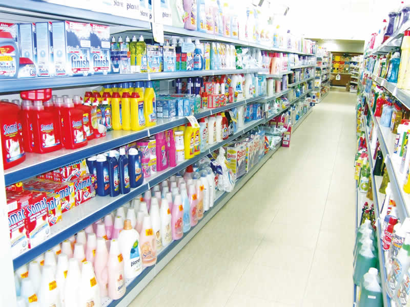 Supermarket shelving in Cyprus