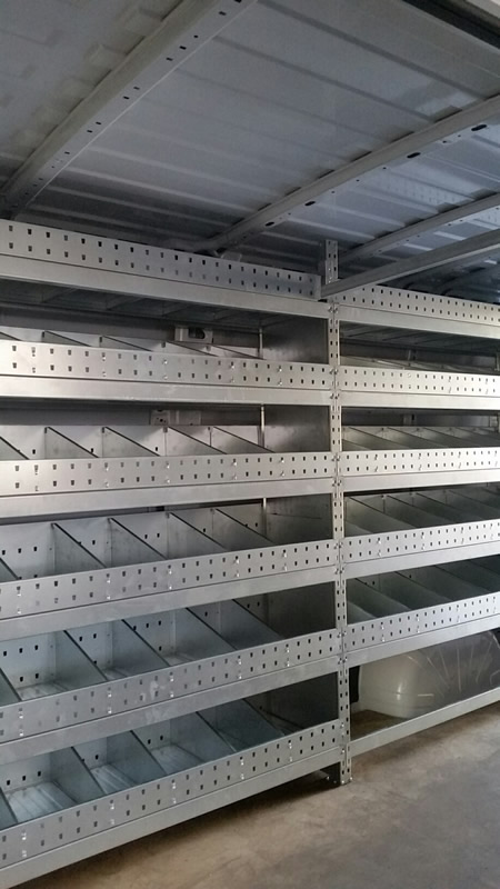 Van shelves with dividers, Cyprus