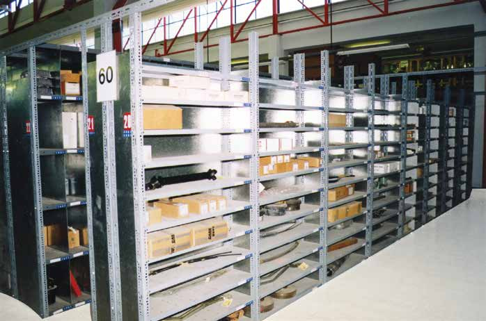 Light load slotted angle shelving, Cyprus