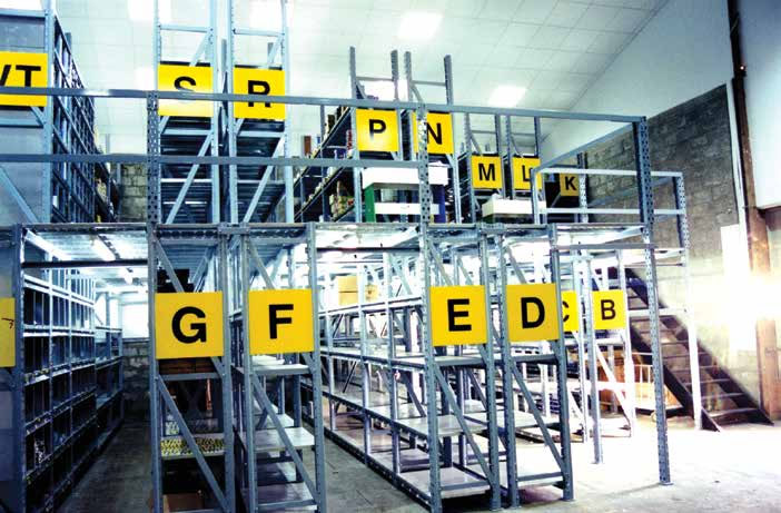 Picking Racking with gangways between the shelves, Cyprus